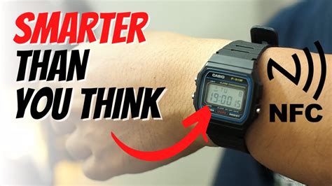 nfc tag watch hack|casio f91 nfc tag mod.